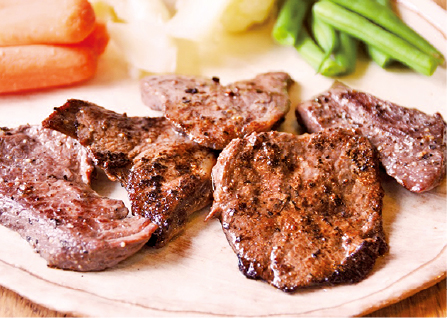 りくべつ鹿肉ステーキ
